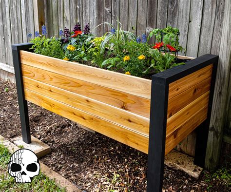 standing metal flower box|building planter boxes for garden.